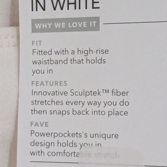 Athleta Skulptek Ultra Skinny Jeans in White 24X - Picture 12 of 16